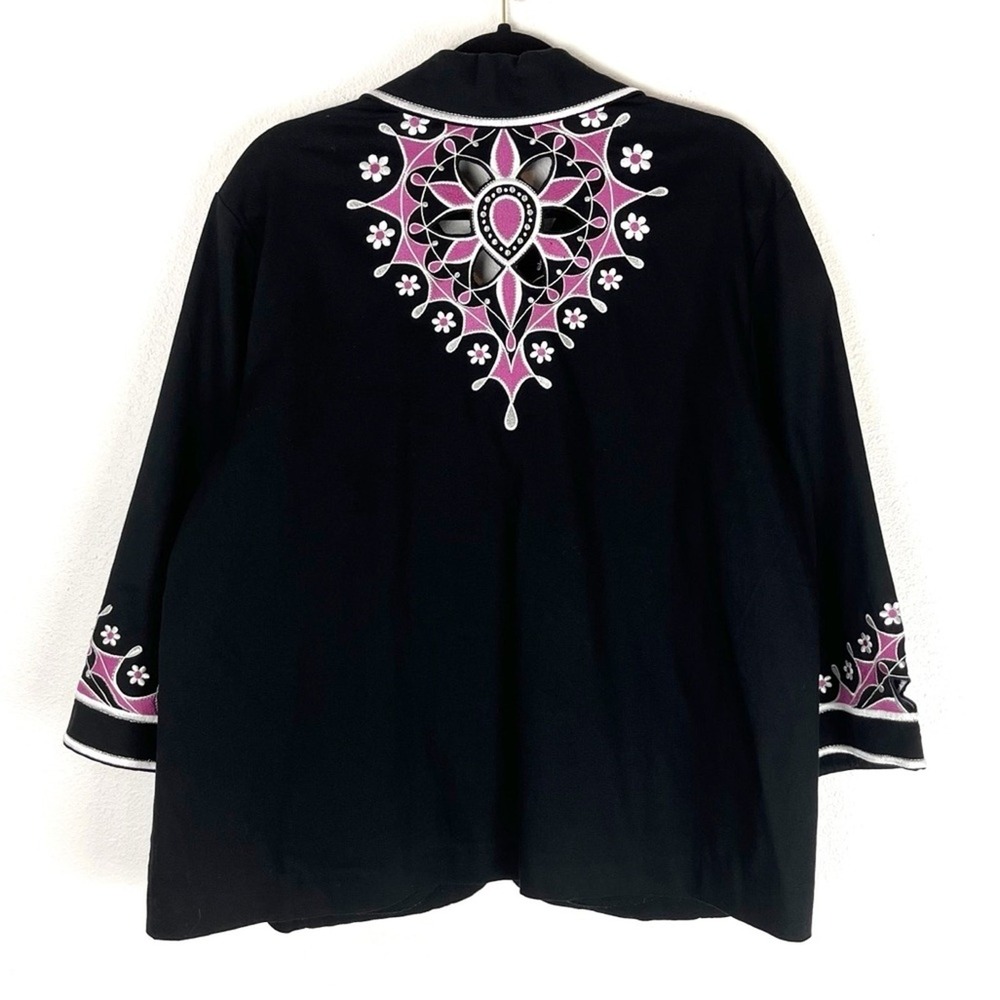 Bob Mackie Jacket XL Black - Picture 3 of 13